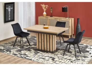 LAMELLO extension table artisan oak  black15