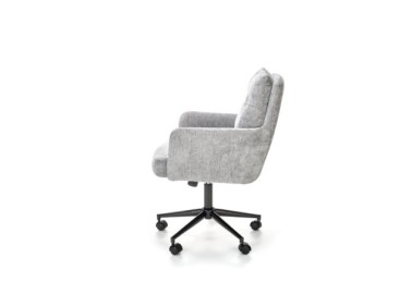 FLORES swivel armchair light grey2