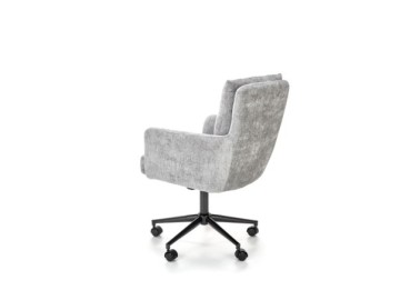 FLORES swivel armchair light grey3