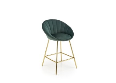 H112 bar stool dark green  gold0