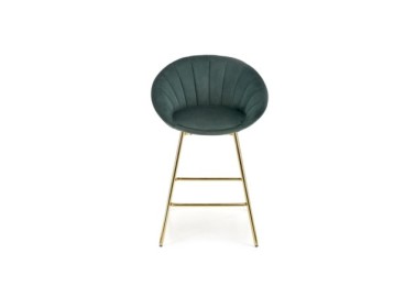 H112 bar stool dark green  gold1