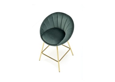 H112 bar stool dark green  gold2