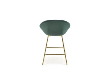 H112 bar stool dark green  gold3