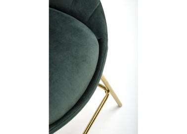 H112 bar stool dark green  gold4