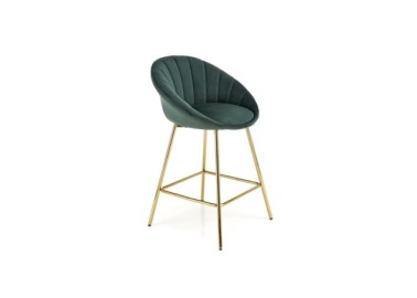 H112 bar stool dark green  gold8