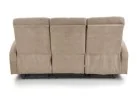 Tai šviesiai rudos spalvos trivietė sofa su paminkštintais apmušalais ir individualiai reguliuojamais mechanizmais kiekvienam sėdimajam segmentui, puikiai tinkanti patogiam poilsiui namuose.