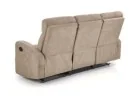 Tai šviesiai rudos spalvos trivietė sofa su paminkštintais apmušalais ir individualiai reguliuojamais mechanizmais kiekvienam sėdimajam segmentui, puikiai tinkanti patogiam poilsiui namuose.