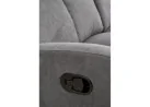 Tai pilkos spalvos trivietė sofa su paminkštintais apmušalais ir individualiai reguliuojamais mechanizmais kiekvienam sėdimajam segmentui, puikiai tinkanti patogiam poilsiui namuose.
