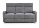 Tai pilkos spalvos trivietė sofa su paminkštintais apmušalais ir individualiai reguliuojamais mechanizmais kiekvienam sėdimajam segmentui, puikiai tinkanti patogiam poilsiui namuose.