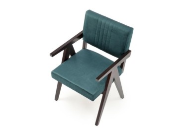 MEMORY chair ebony  dark green Monolith 371