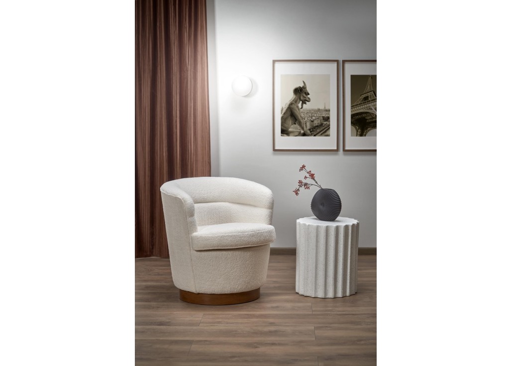 AMY leisure chair creamywalnut0