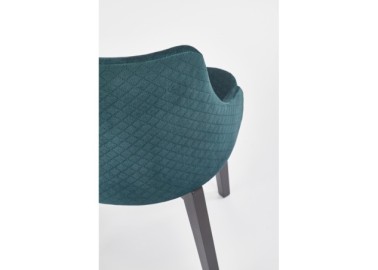 TOLEDO 3 chair color quilted velvet Karo 4 - MONOLITH 375