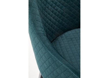 TOLEDO 3 chair color quilted velvet Karo 4 - MONOLITH 377