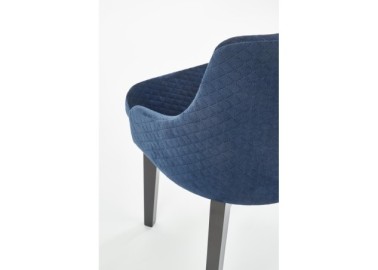 TOLEDO 3 chair color quilted velvet Karo 4 - MONOLITH 774