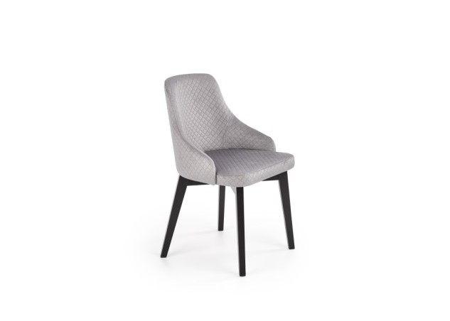 TOLEDO 3 chair color quilted velvet Karo 4 - MONOLITH 850