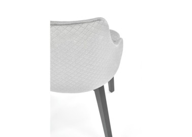 TOLEDO 3 chair color quilted velvet Karo 4 - MONOLITH 855