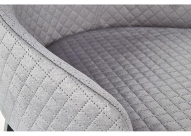 TOLEDO 3 chair color quilted velvet Karo 4 - MONOLITH 856