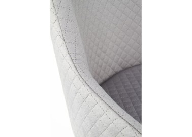TOLEDO 3 chair color quilted velvet Karo 4 - MONOLITH 857