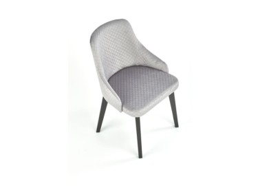TOLEDO 3 chair color quilted velvet Karo 4 - MONOLITH 859