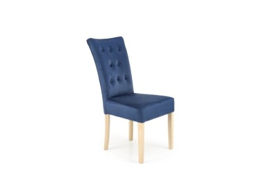 VERMONT chair honey oak  dark blue Monolith 770