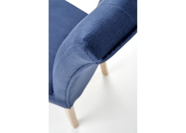 VERMONT chair honey oak  dark blue Monolith 775