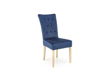 VERMONT chair honey oak  dark blue Monolith 778