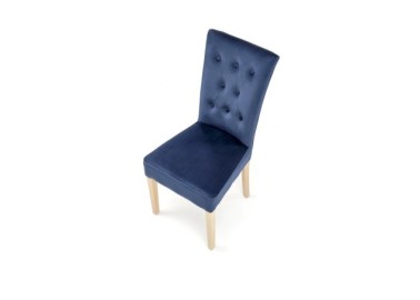 VERMONT chair honey oak  dark blue Monolith 779