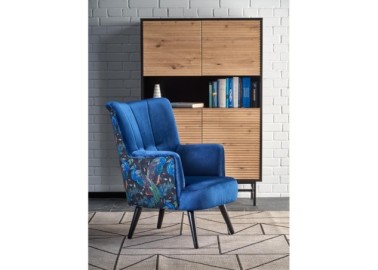 PAGONI chair color dark blue  black4