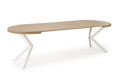 PERONI extension table gold oak  white5