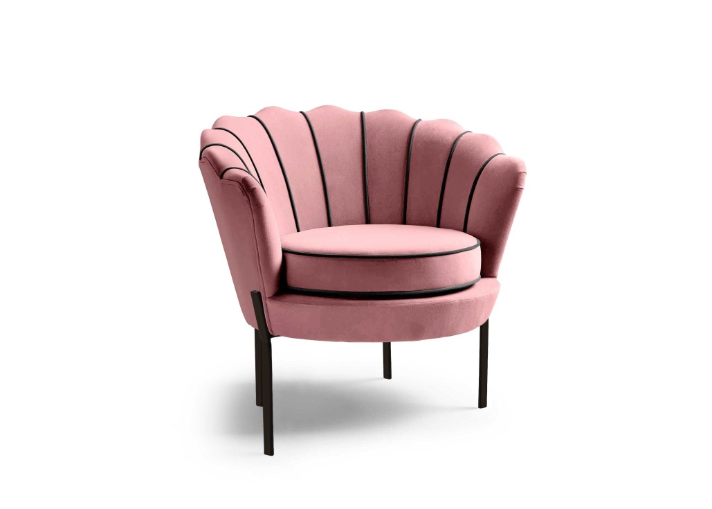 ANGELO leisure armchair pink  black0