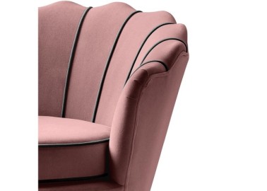 ANGELO leisure armchair pink  black2