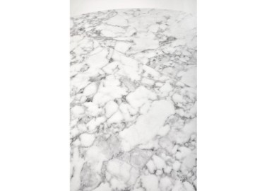 PERONI extension table white marble  black2