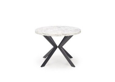 PERONI extension table white marble  black5