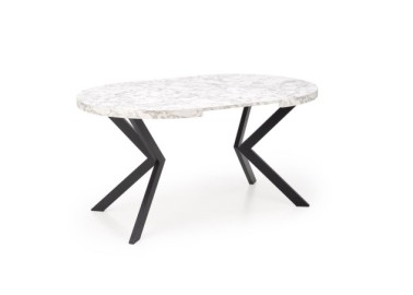 PERONI extension table white marble  black6
