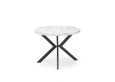 PERONI extension table white marble  black12