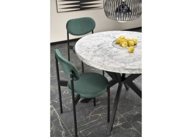 PERONI extension table white marble  black17
