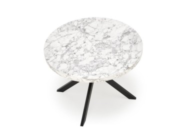 PERONI extension table white marble  black19