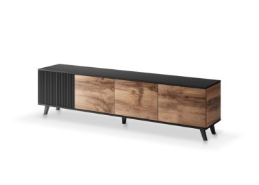 RANDOM RTV-3 TV stand 200 cm wotan oak  black1