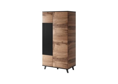 RANDOM S-1 wardrobe wotan oak  black1