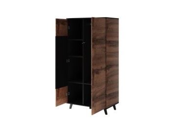 RANDOM S-1 wardrobe wotan oak  black2