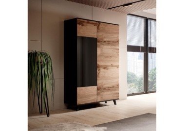 RANDOM S-1 wardrobe wotan oak  black3