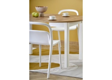 RINGO table craft oak  white6