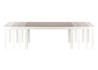 SEWERYN 160300 cm extension table color sonoma oak  white2