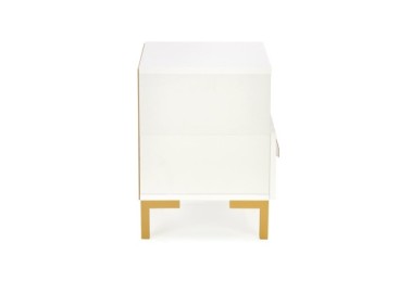 SILVIA bedside table white - gold5