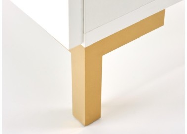 SILVIA bedside table white - gold9