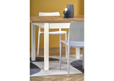 TIAGO SQUARE extensions table craft oak  white5