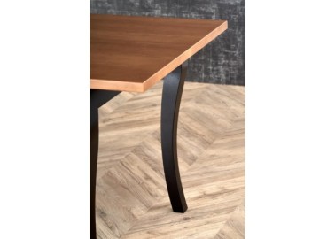 WINDSOR extension table color dark oakblack1