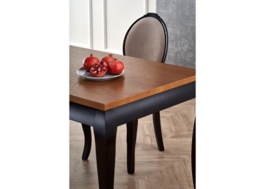 WINDSOR extension table color dark oakblack6