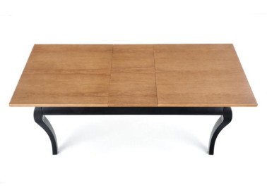 WINDSOR extension table color dark oakblack15
