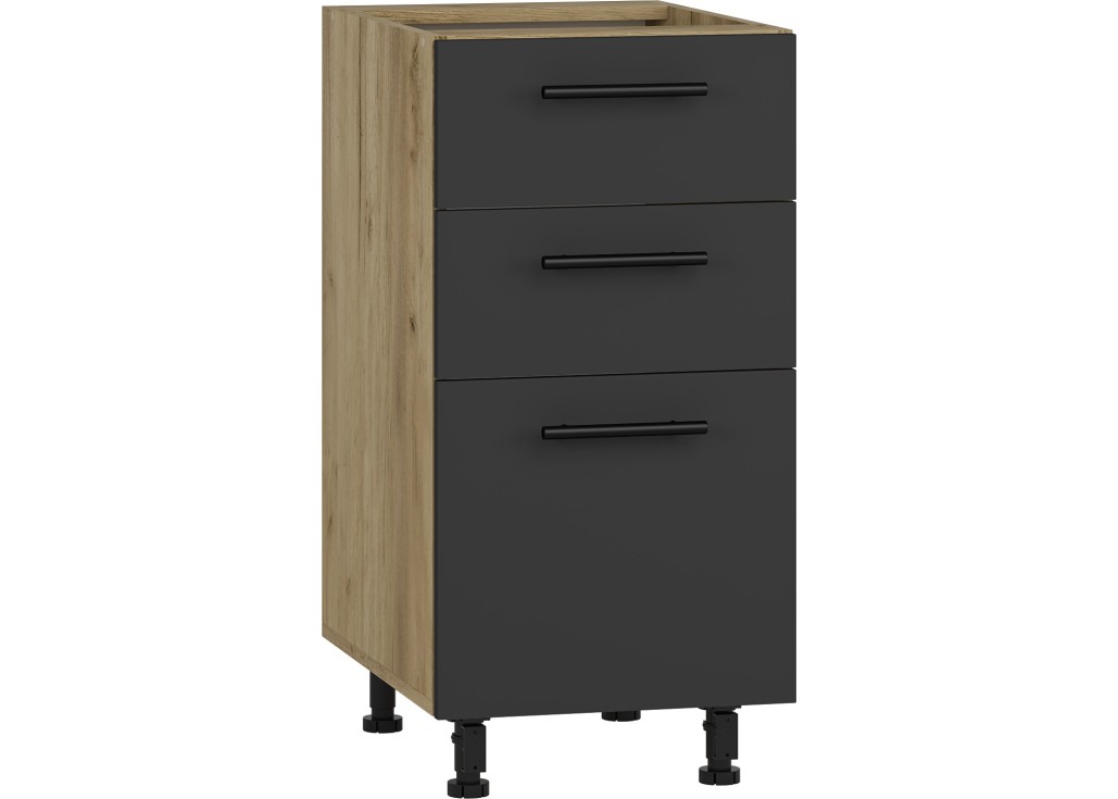 VENTO DS3-4082 lower cabinet with drawers color craft oakantracite0